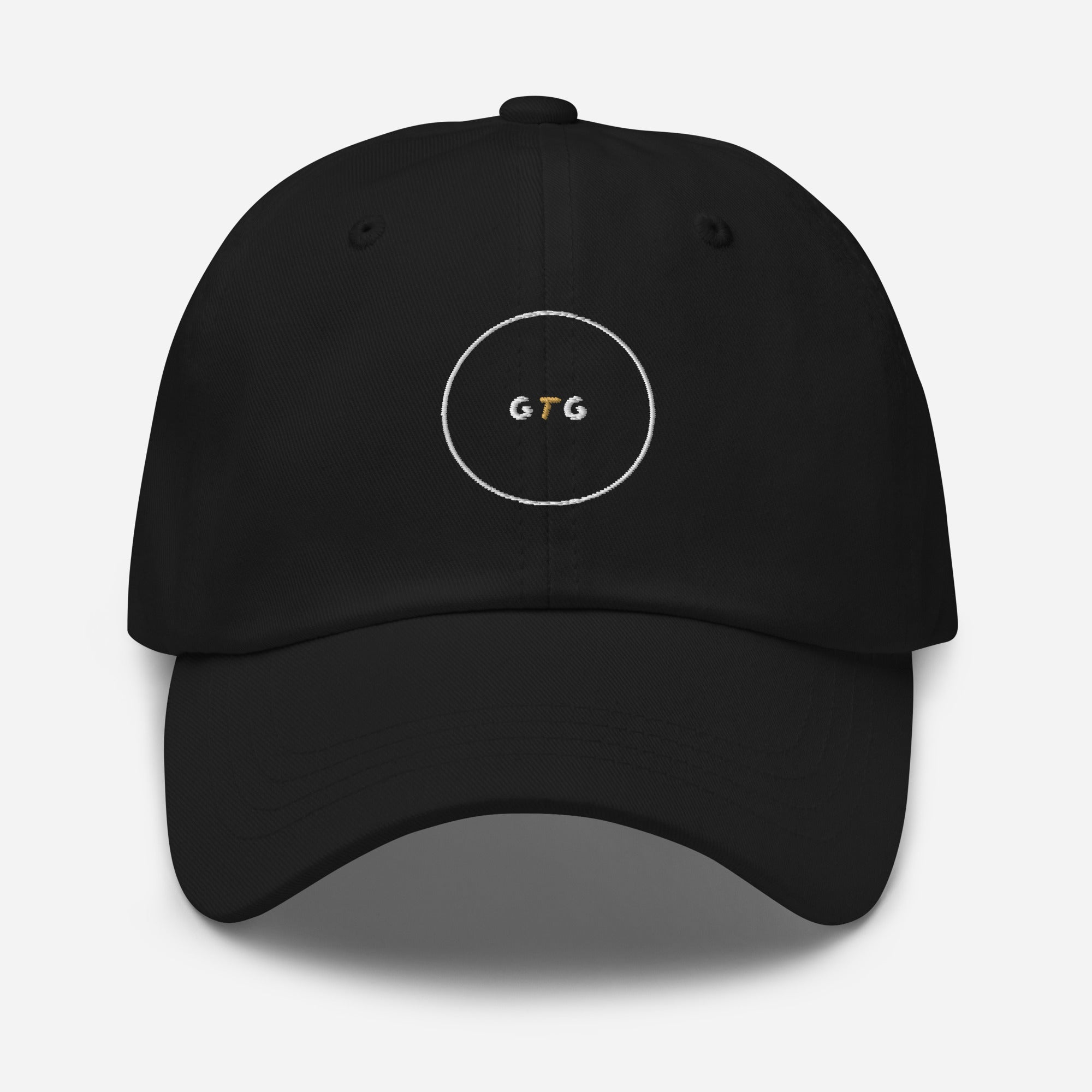 GTG GTG Classic dad hat with embroidered logo, front view