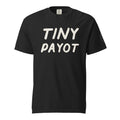 GTG Tiny Payot tee in Black with cream print, front view