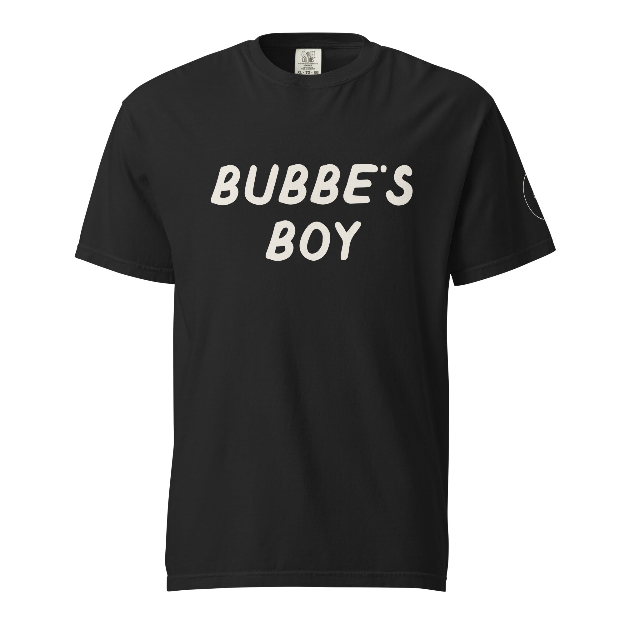 GTG Bubbe's Boy t-shirt in Black, front print