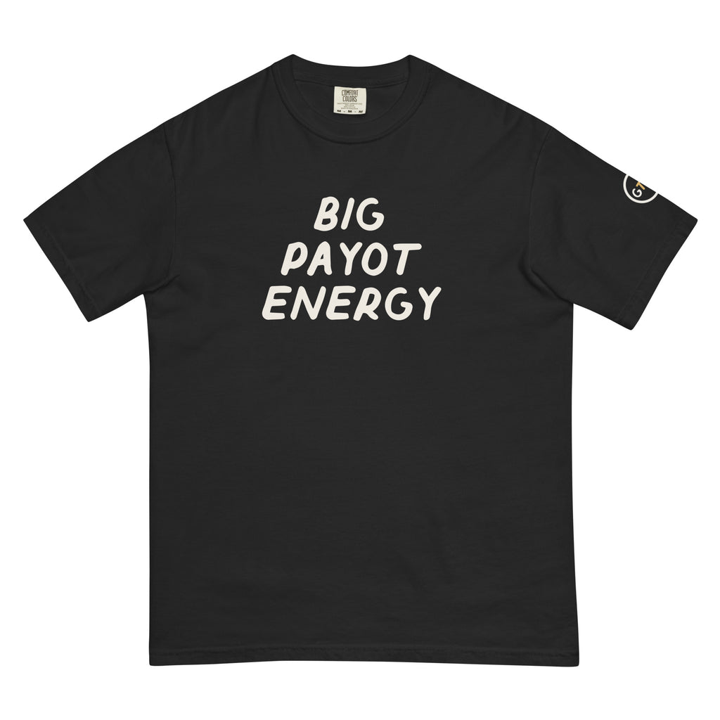 Good Thank God Big Payot Energy T-shirt in Black, front view