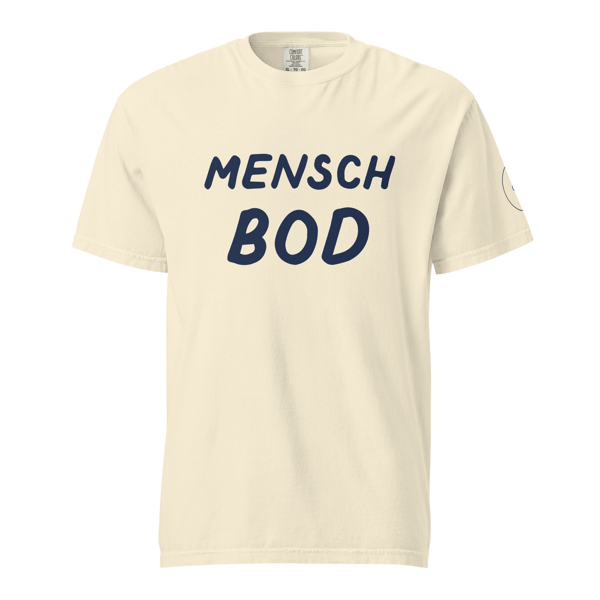 GTG Mensch Bod tee with screen print, detail view 4