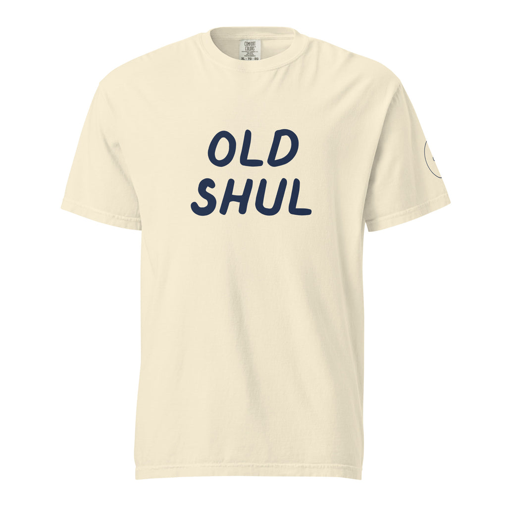GTG Old Shul tee with screen print, detail view 4