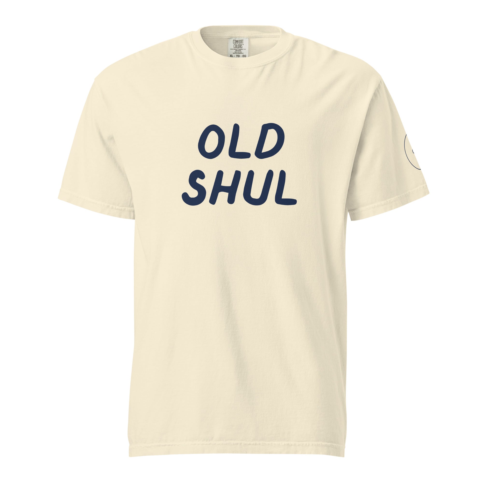 GTG Old Shul tee with screen print, detail view 4