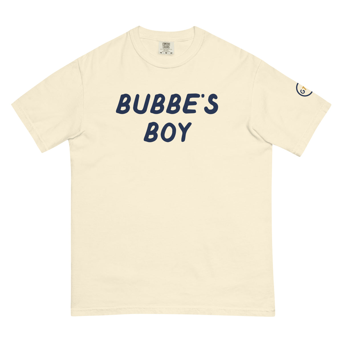 Good Thank God Bubbe's Boy T-shirt in Ivory, front view