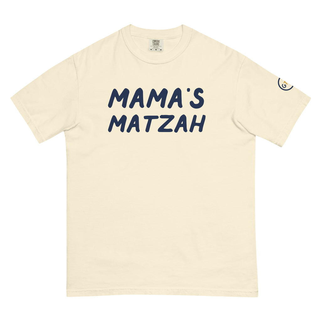 Good Thank God Mama's Matzah T-shirt in Ivory, front view