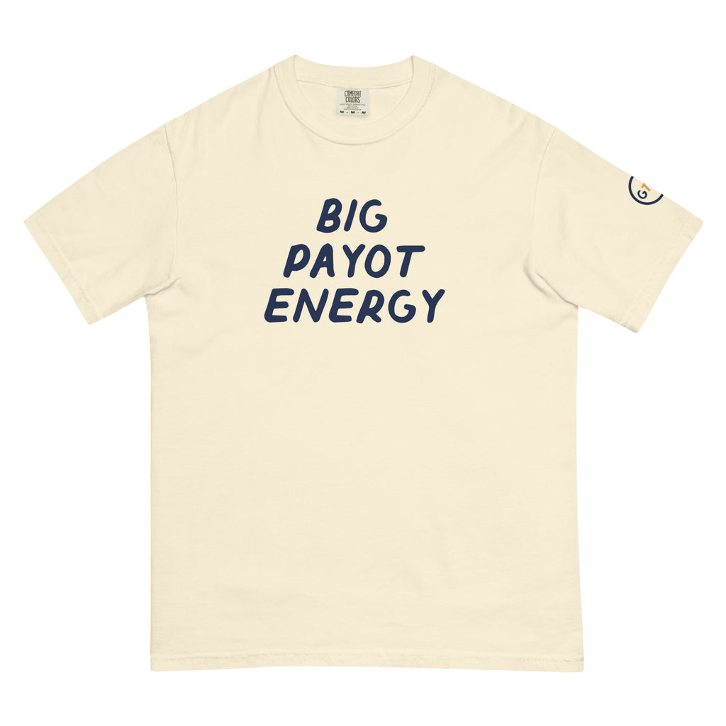 Good Thank God Big Payot Energy T-shirt in Ivory, front view