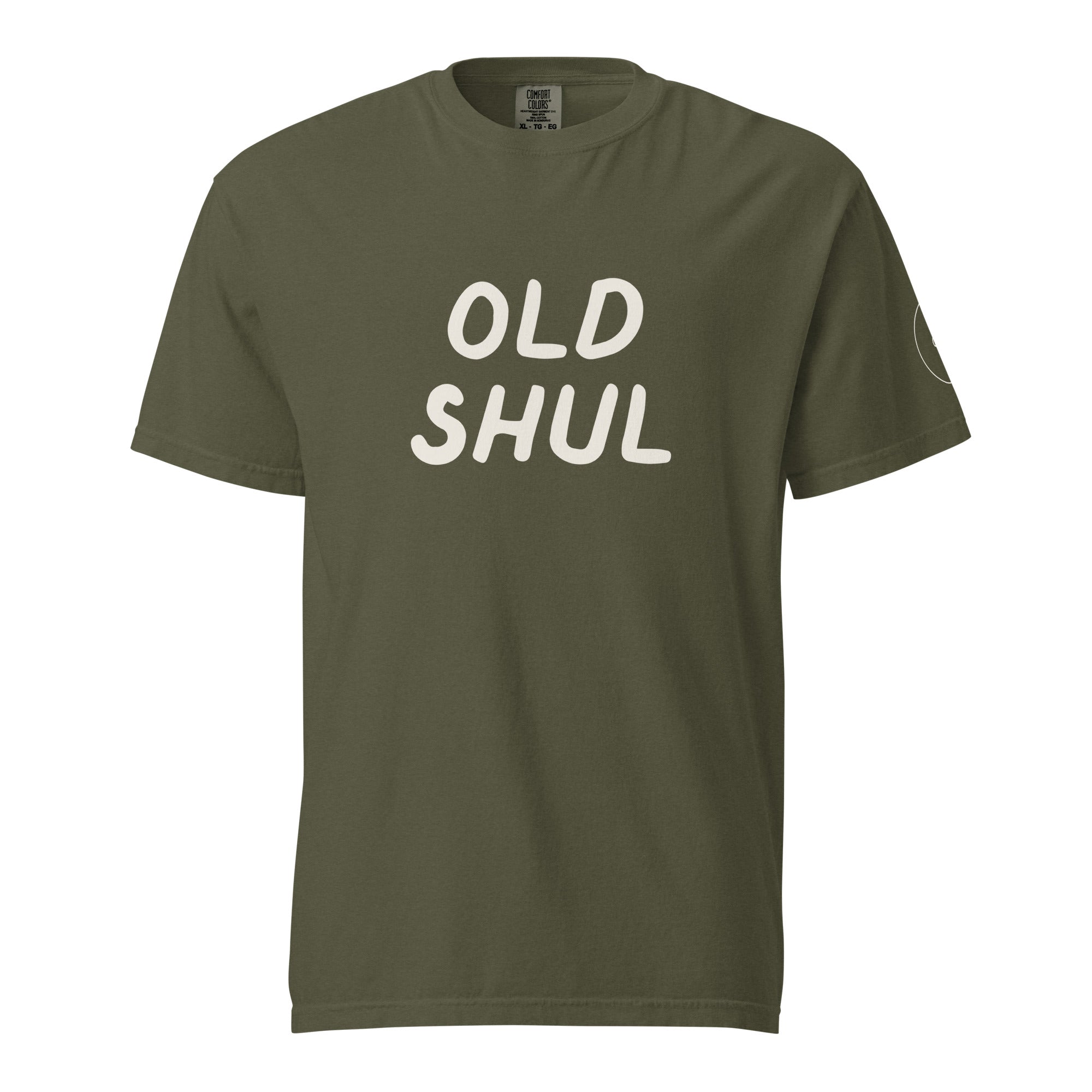 GTG Old Shul tee with screen print, detail view 8