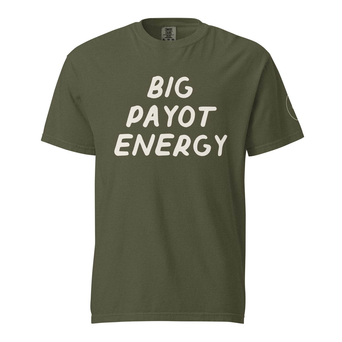 GTG Big Payot Energy tee with screen print, detail view 8