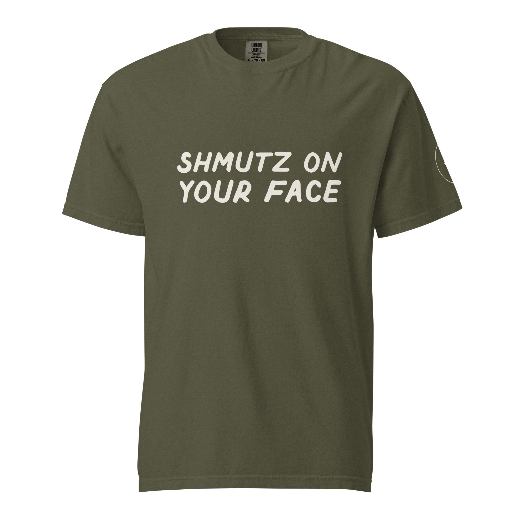 GTG Shmutz on Your Face tee with screen print, detail view 8