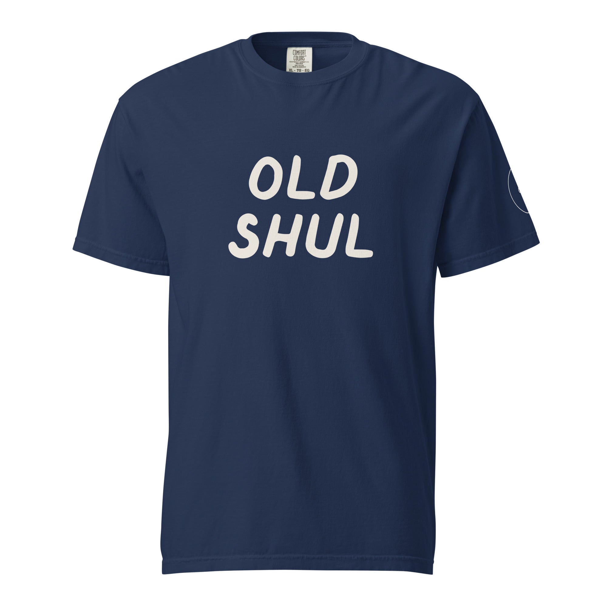 GTG Old Shul tee with screen print, detail view 4