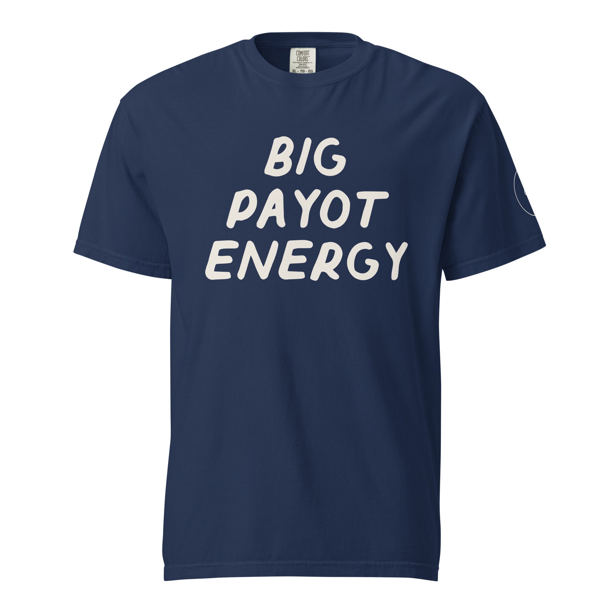 GTG Big Payot Energy tee with screen print, detail view 4