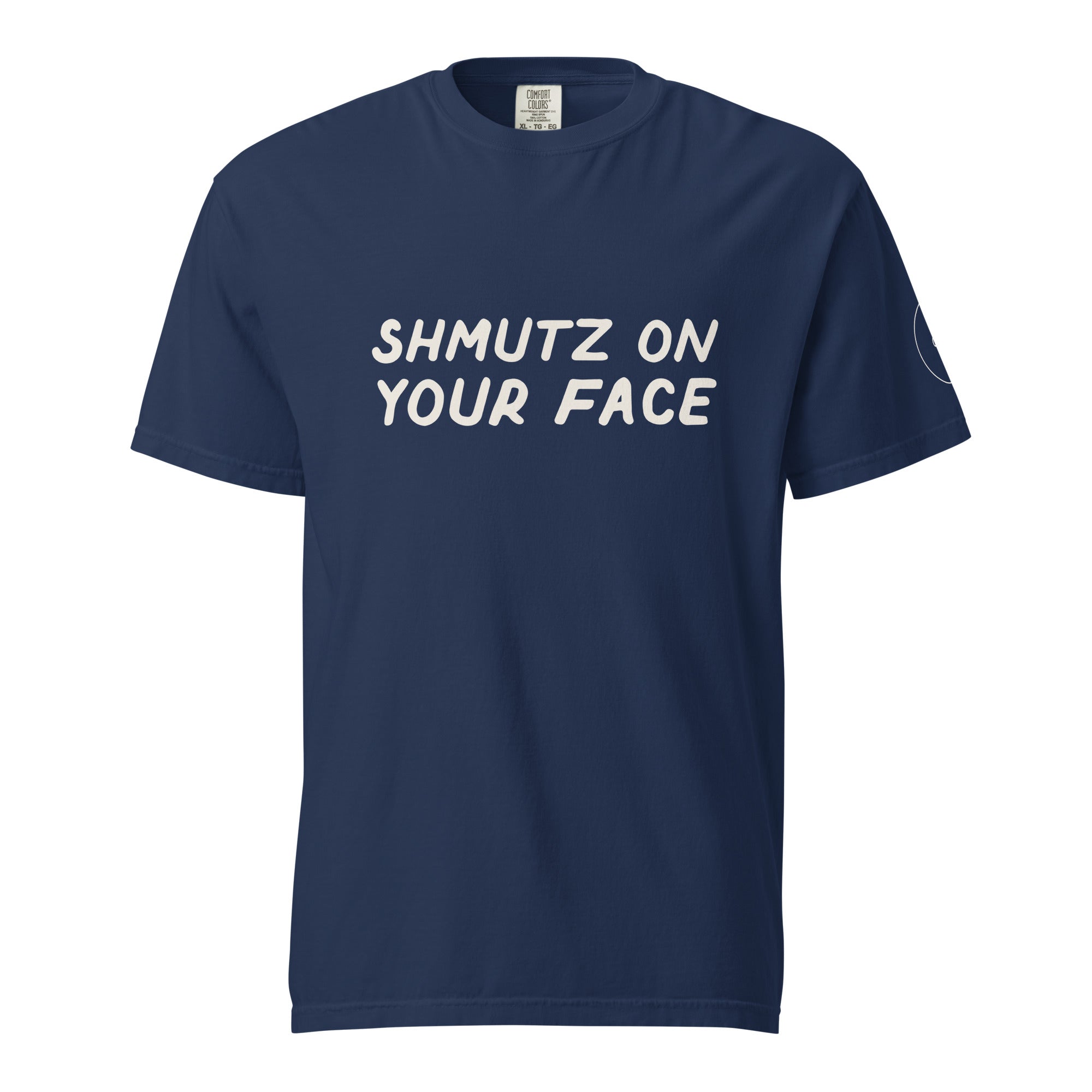 GTG Shmutz on Your Face tee with screen print, detail view 4
