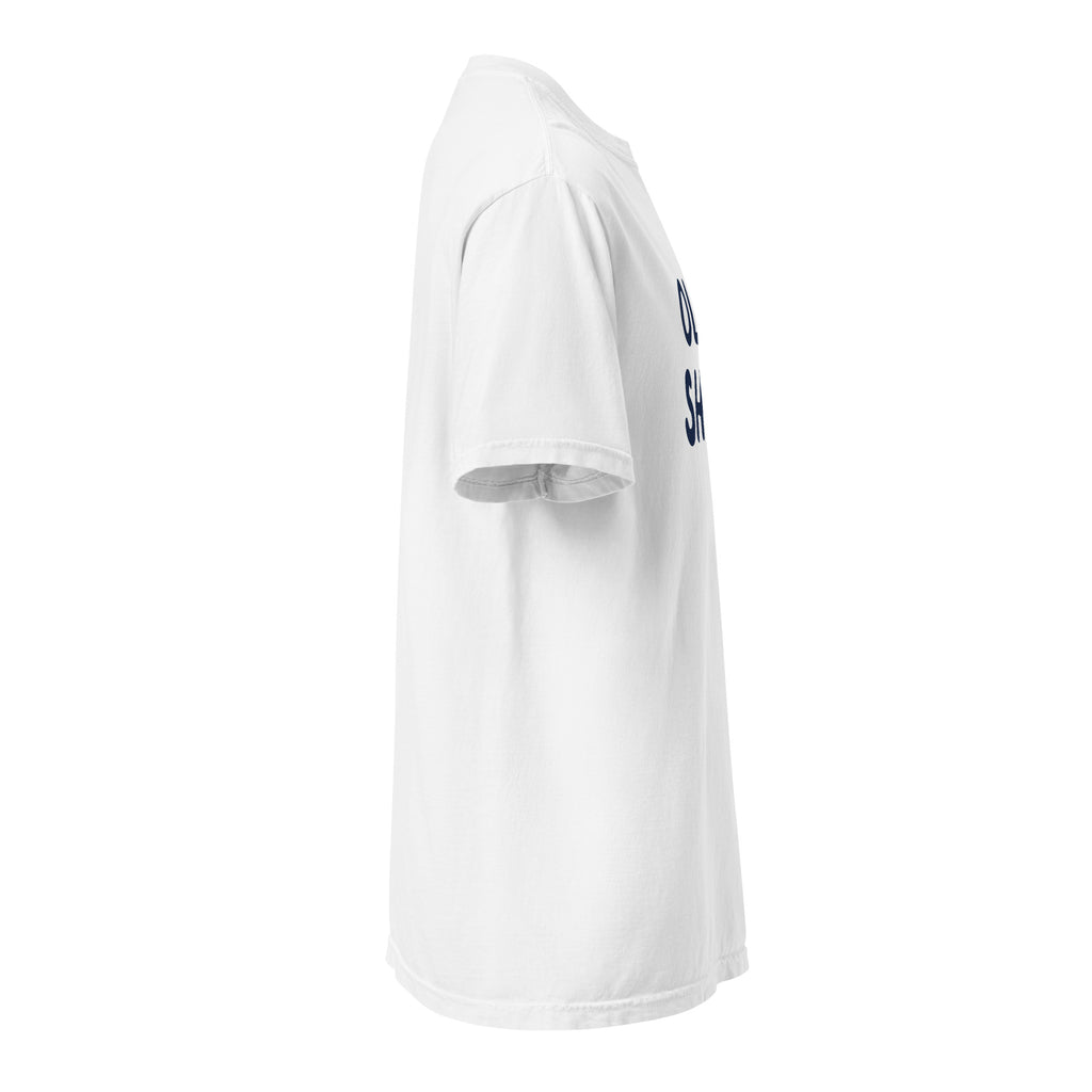 GTG Old Shul tee with screen print, back view