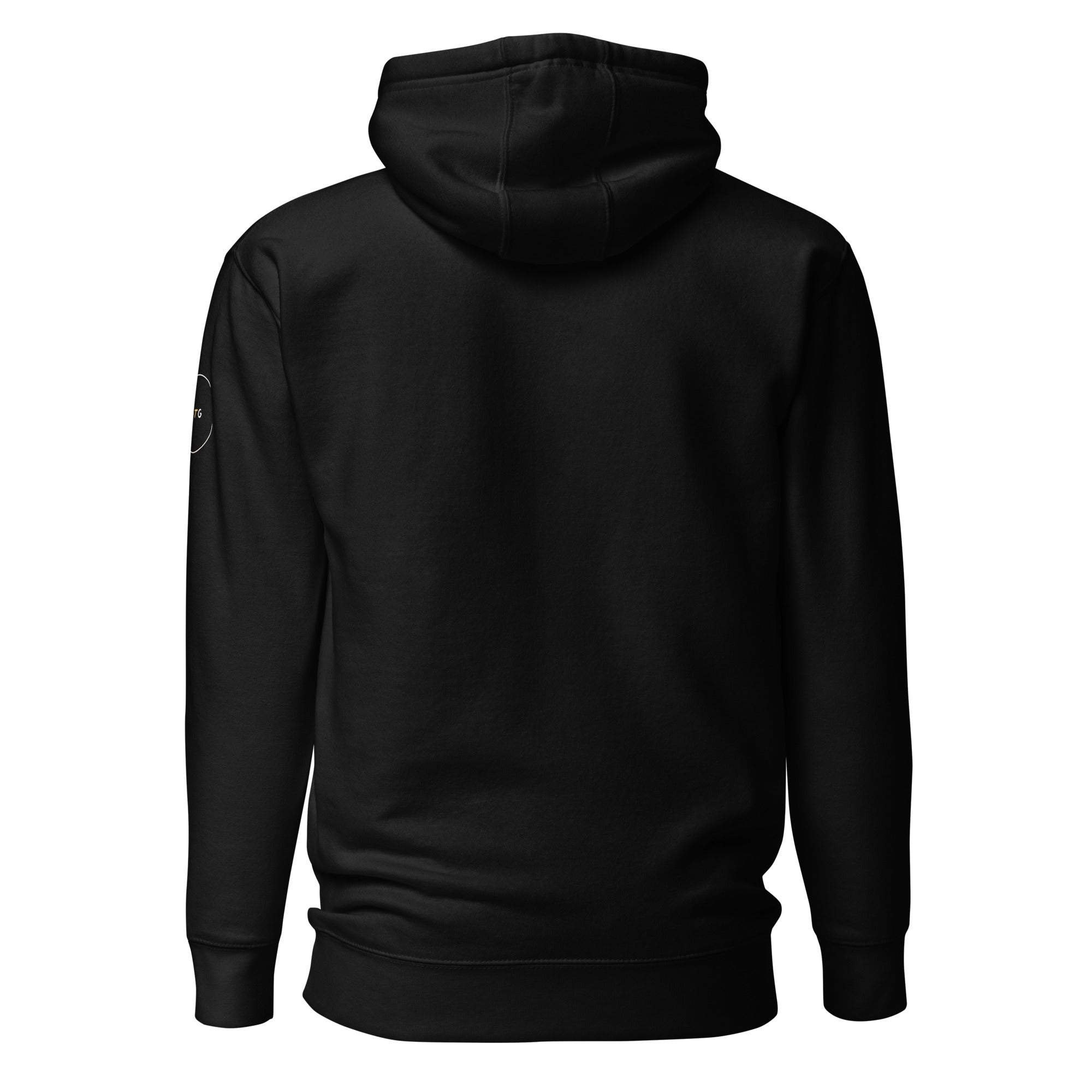 GTG Big Payot Energy hoodie with screen print, detail view 3