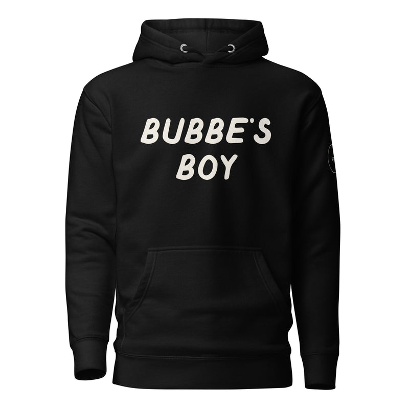 GTG Bubbe's Boy hoodie in Black, front print