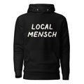 GTG Local Mensch hoodie in Black, front print