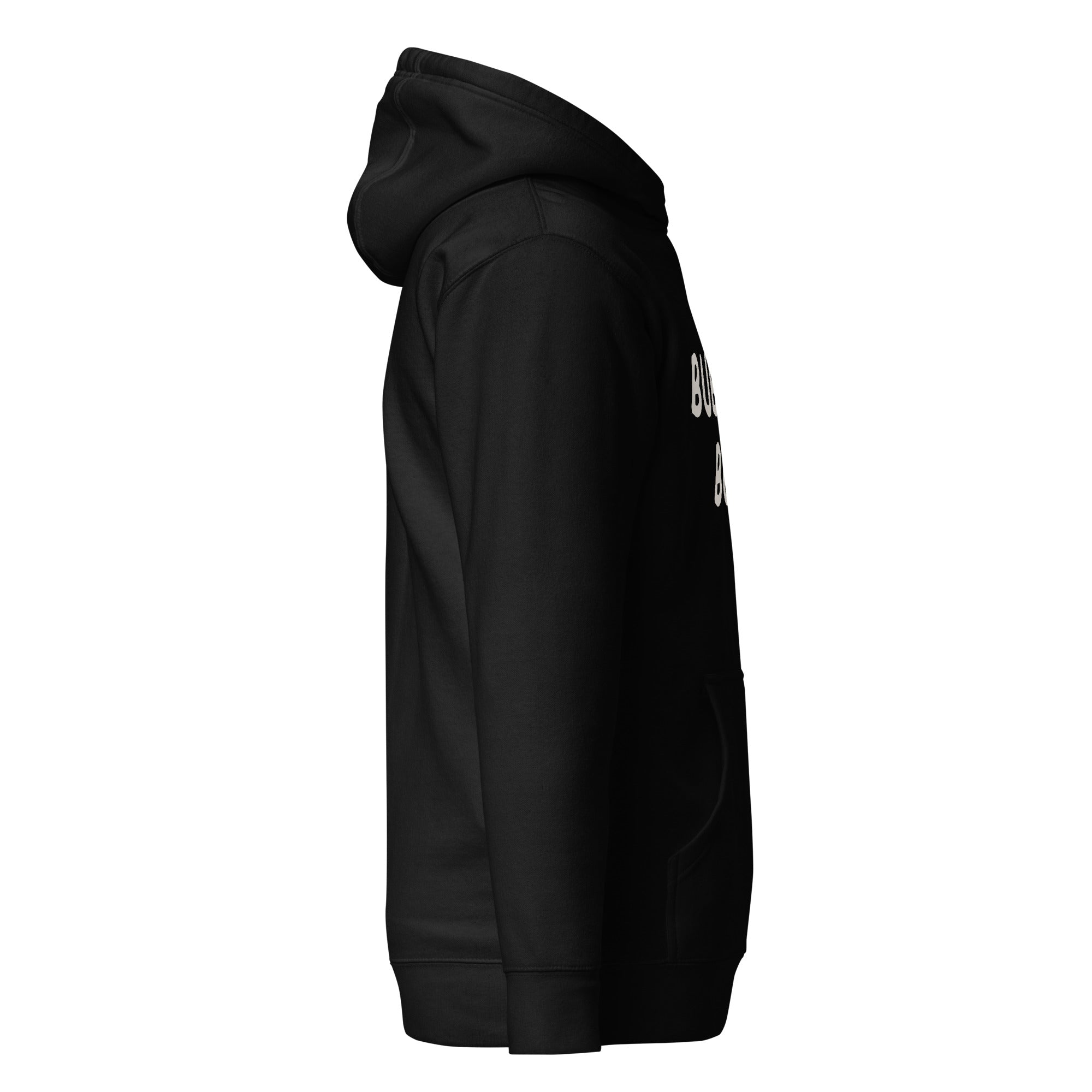 GTG Bubbe's Boy hoodie in Navy Blazer with navy print, detail view 8