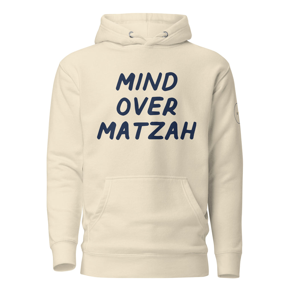 GTG Mind Over Matzah hoodie with screen print, detail view 4