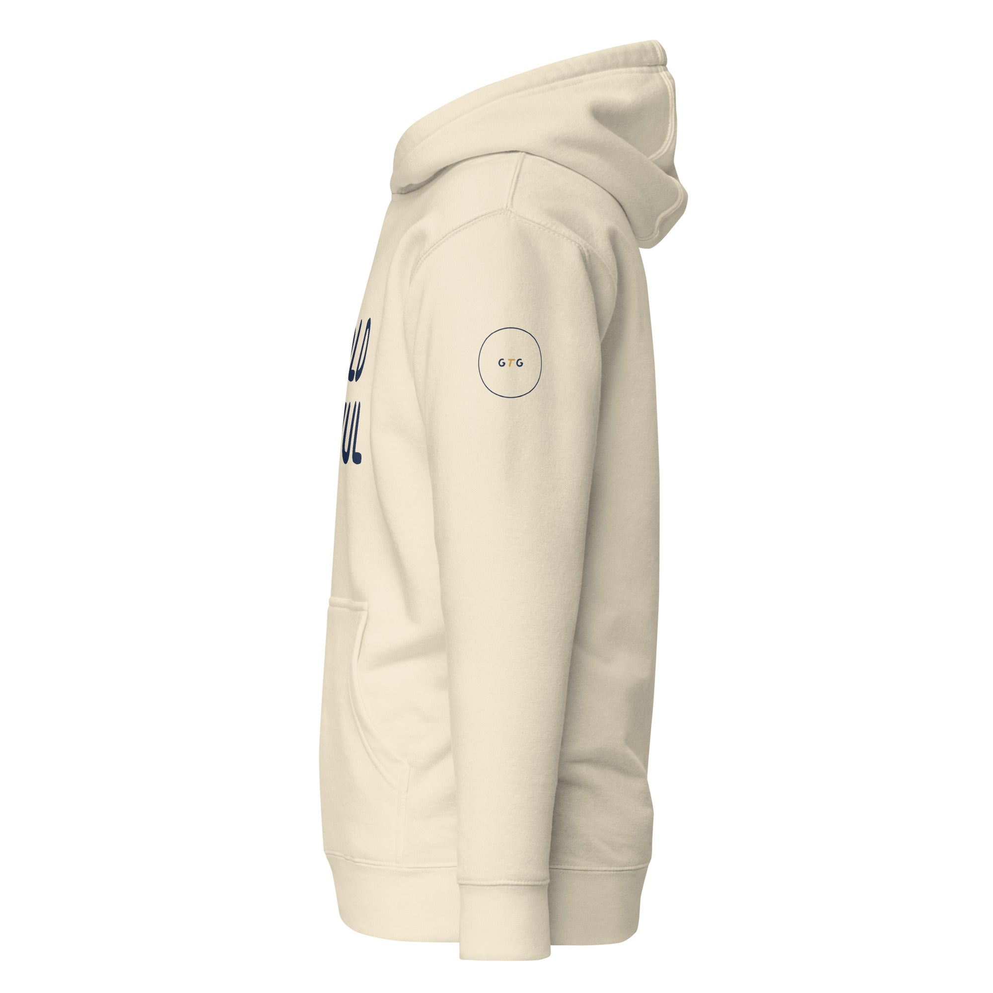 GTG Old Shul hoodie with screen print, detail view 6
