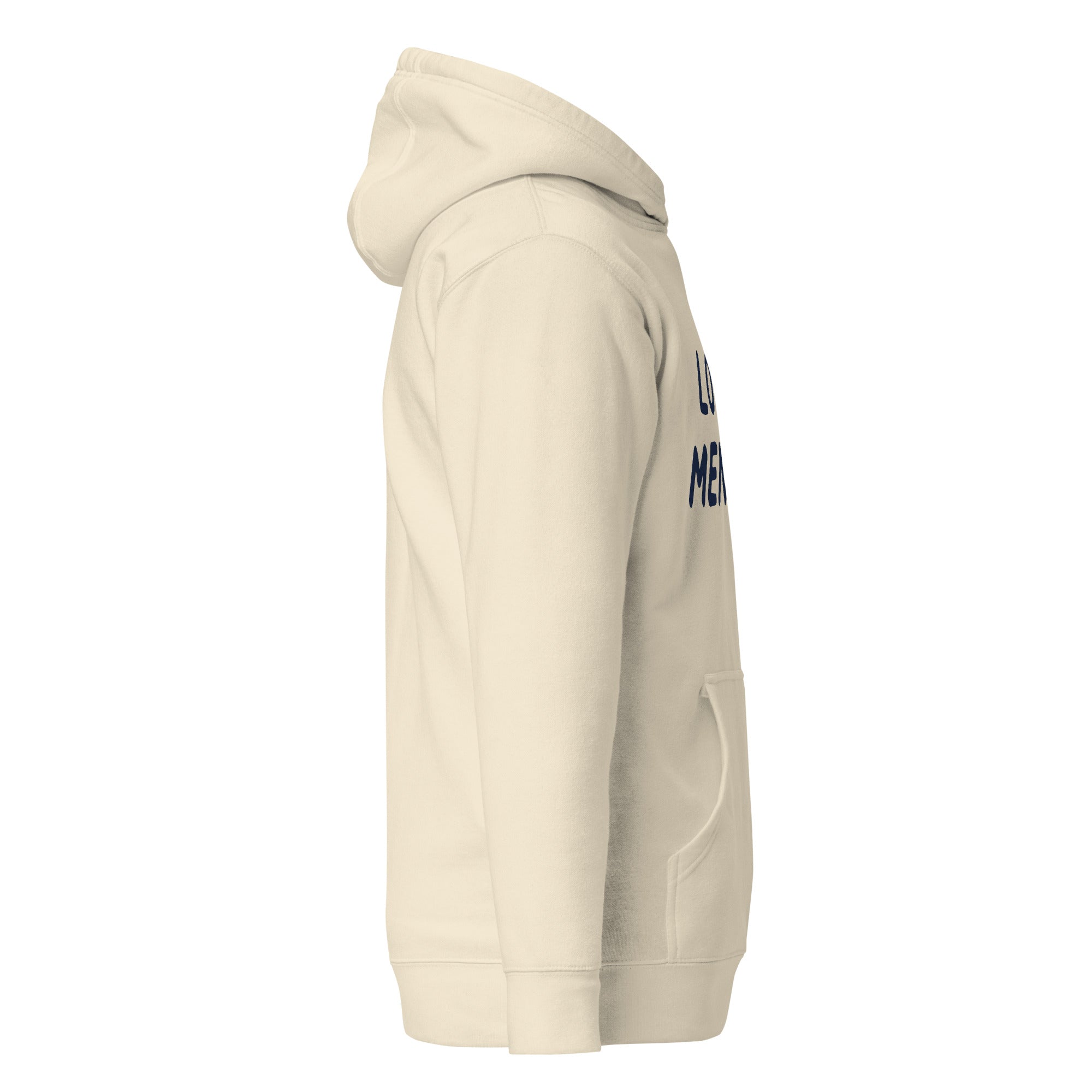 GTG Local Mensch hoodie with screen print, detail view 5