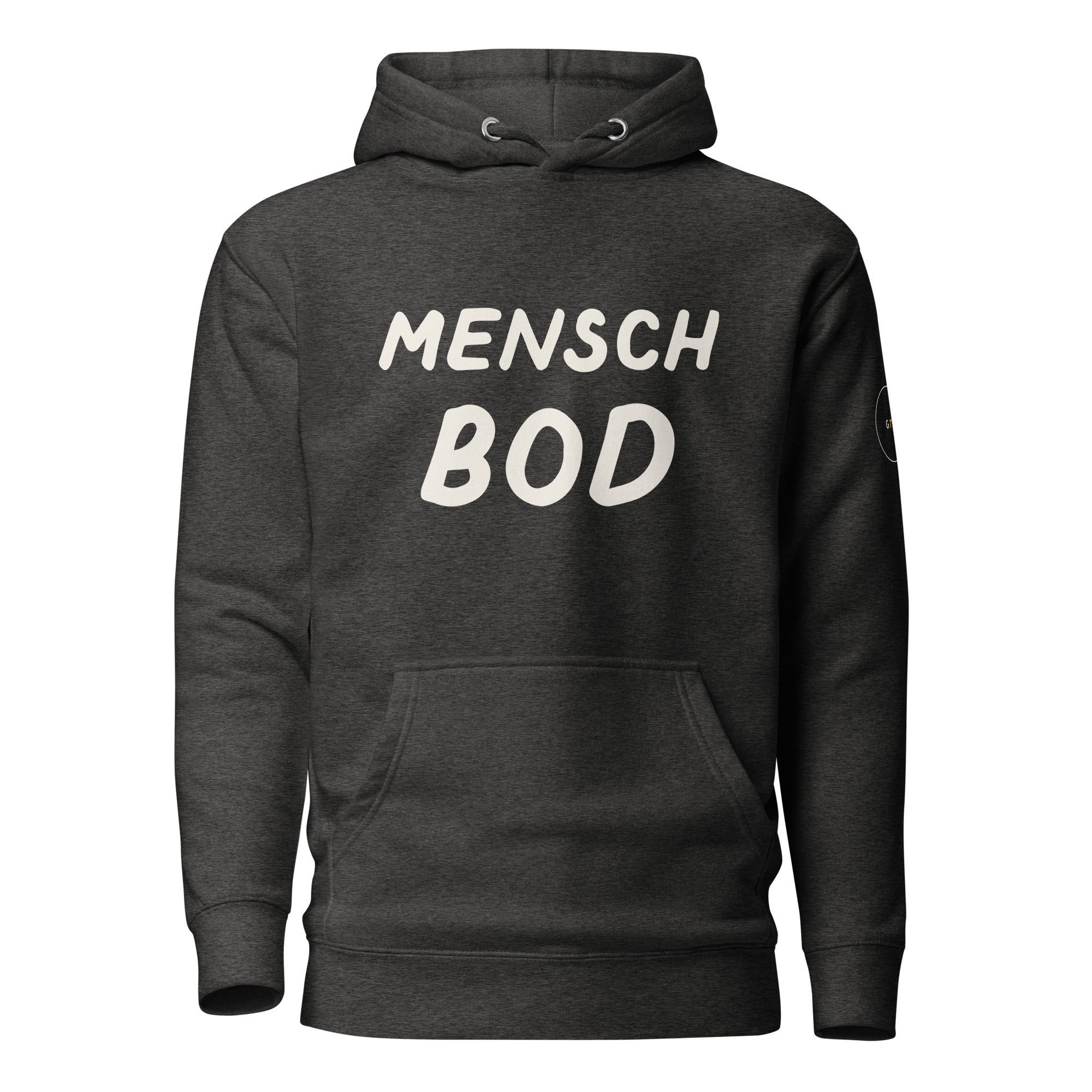 GTG Mensch Bod hoodie with screen print, detail view 4