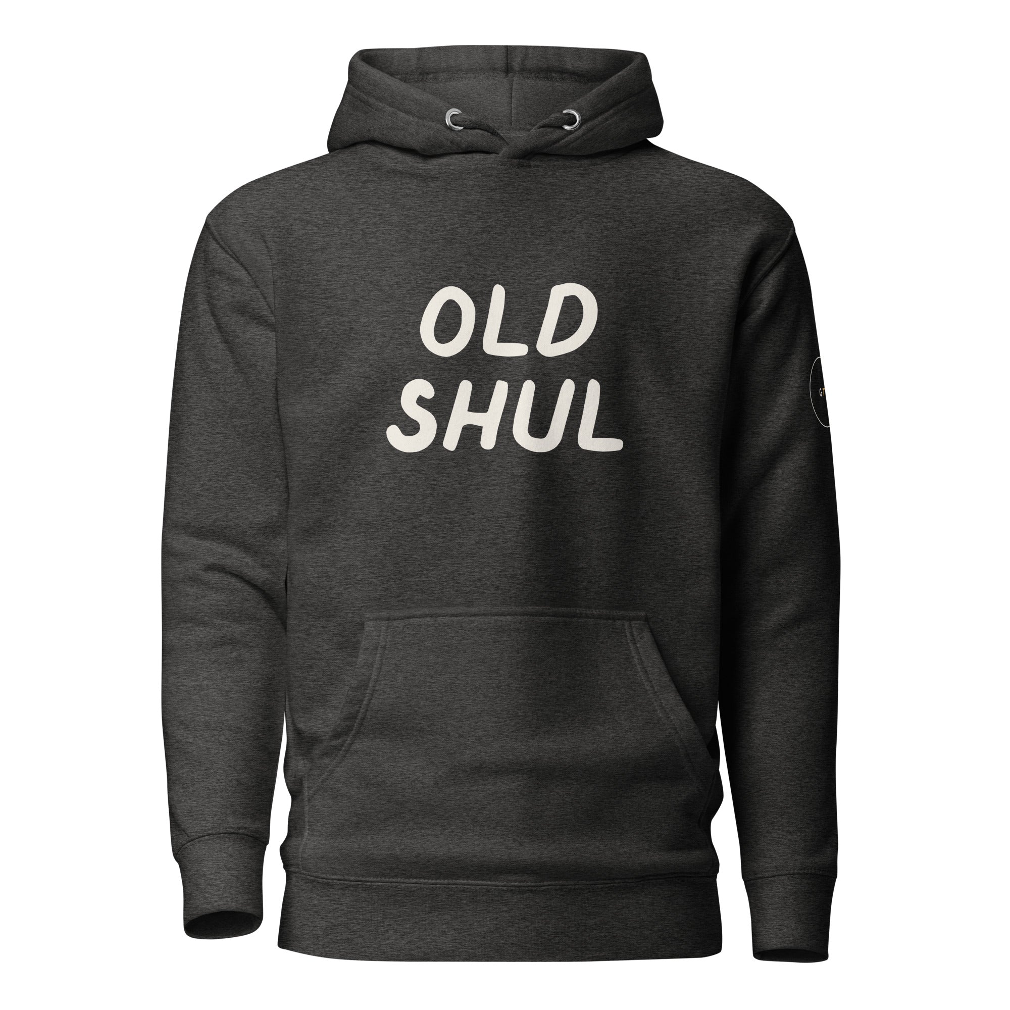 GTG Old Shul hoodie with screen print, detail view 4