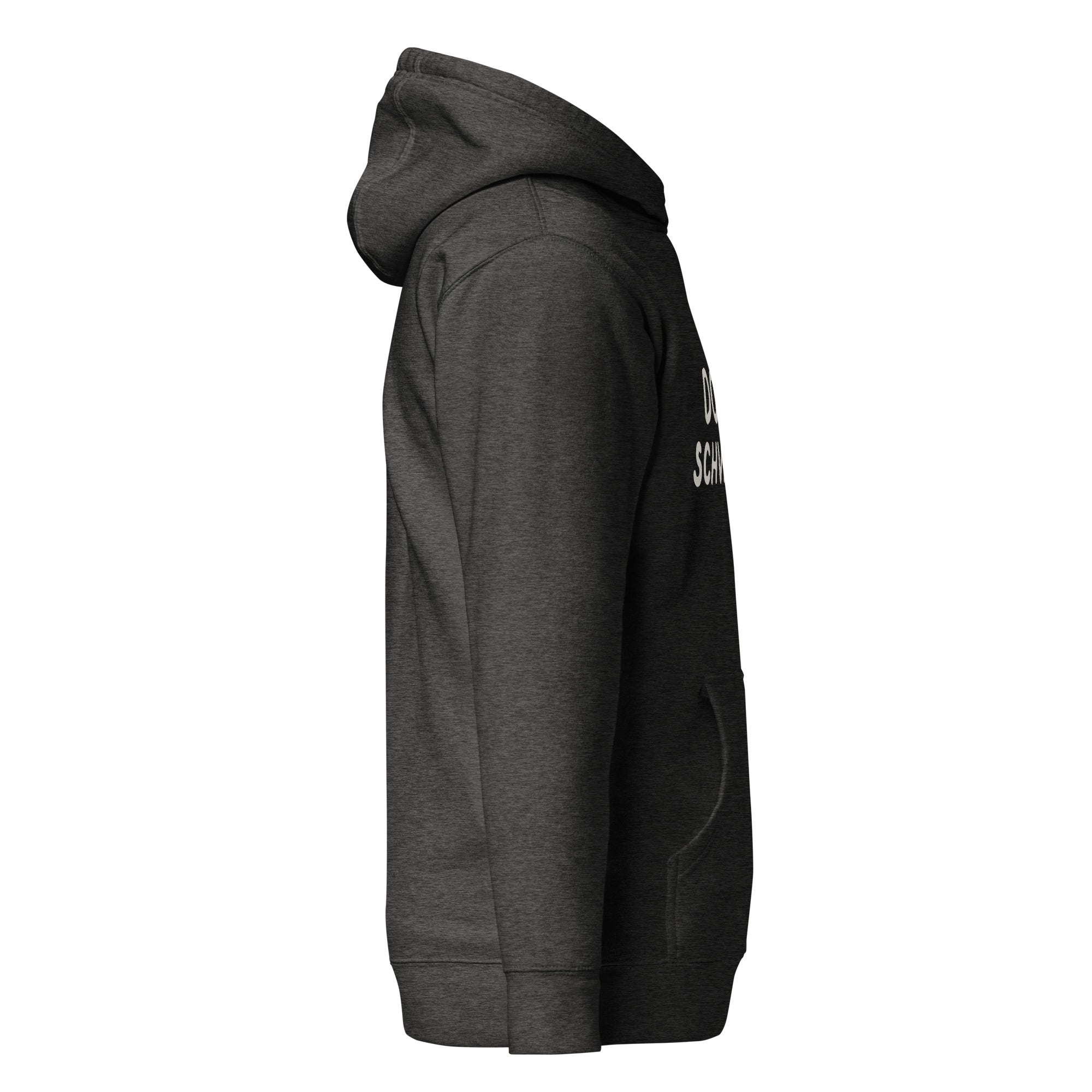 GTG Don't Schvitz It hoodie with screen print, detail view 5