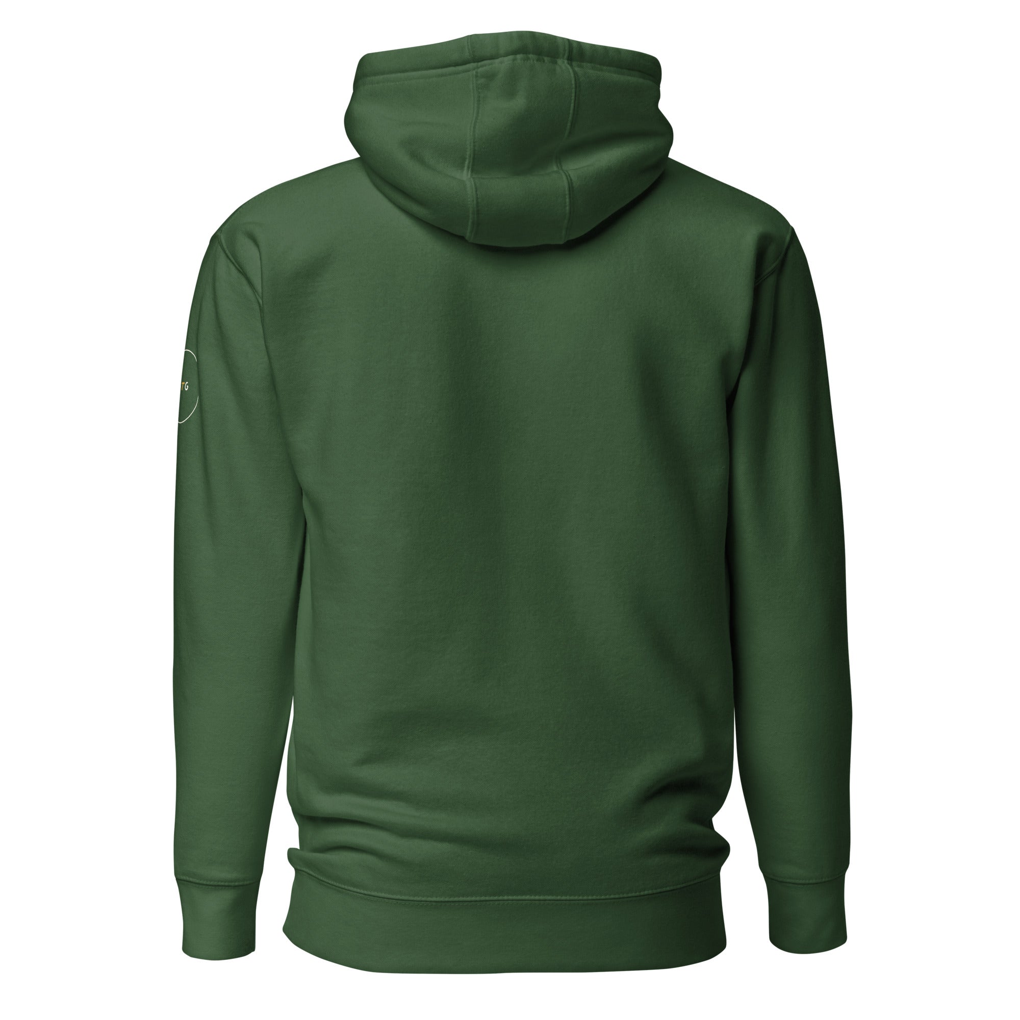GTG Bubbe's Boy hoodie in Navy Blazer with navy print, detail view 4