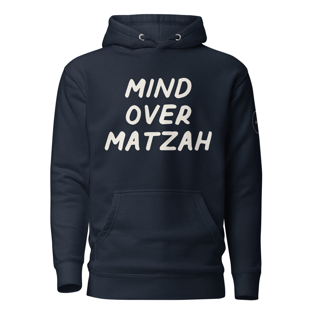 GTG Mind Over Matzah hoodie with screen print, detail view 4