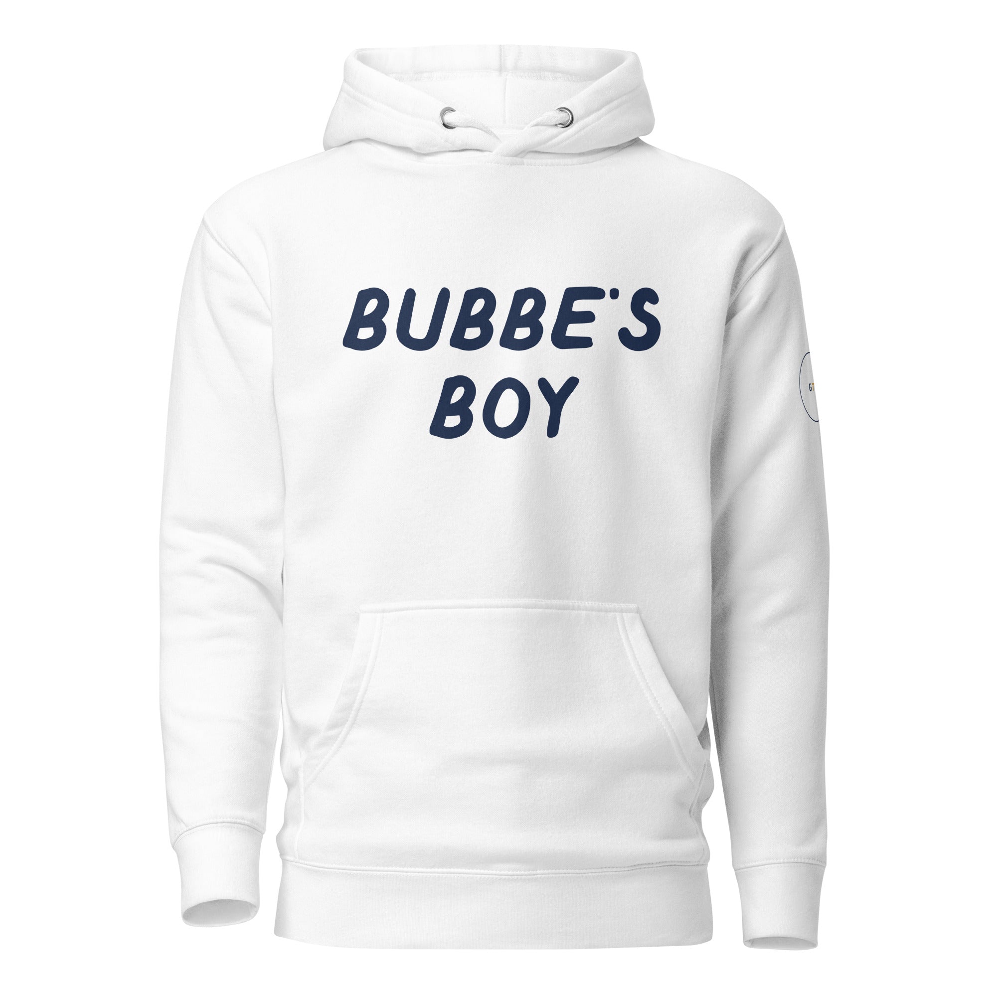 GTG Bubbe's Boy hoodie with screen print, detail view 8