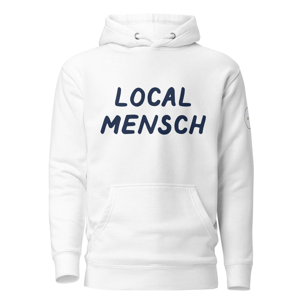 GTG Local Mensch hoodie with screen print, detail view 8
