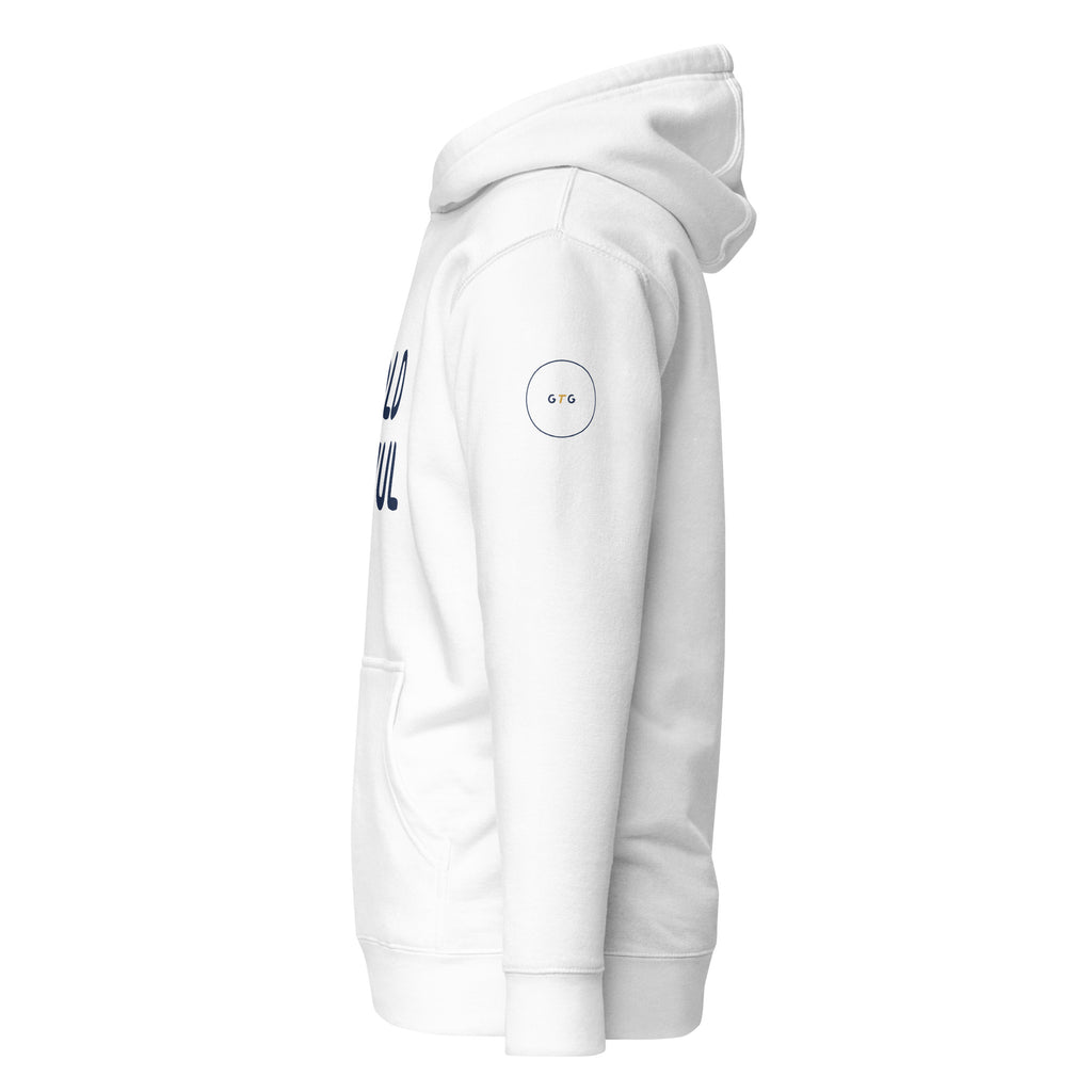 GTG Old Shul hoodie with screen print, detail view 10