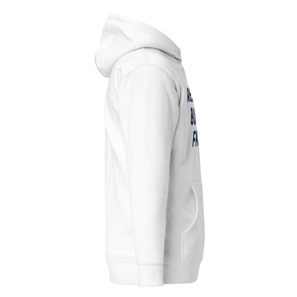 GTG Resting Bubbe Face hoodie with screen print, detail view 9