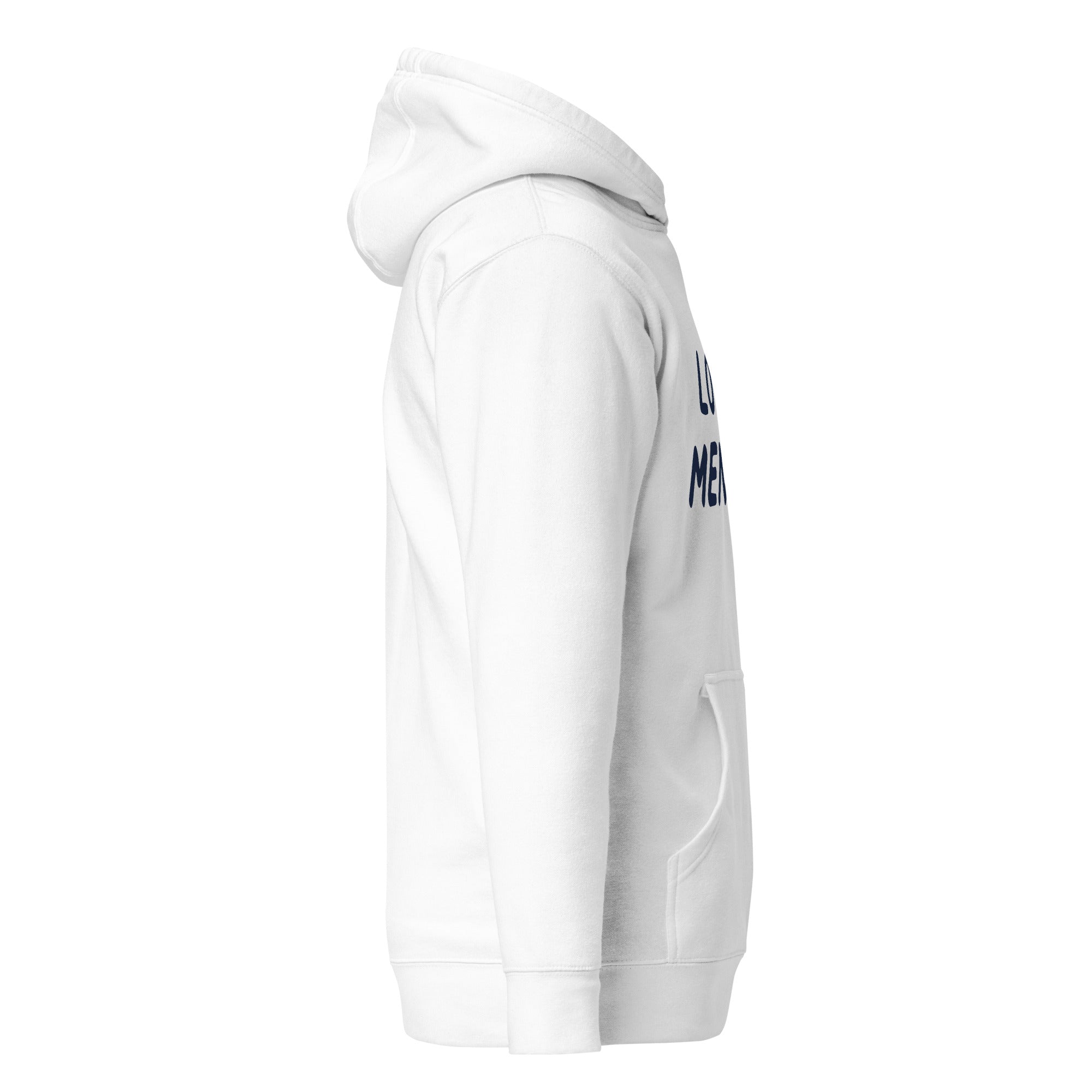 GTG Local Mensch hoodie with screen print, detail view 9
