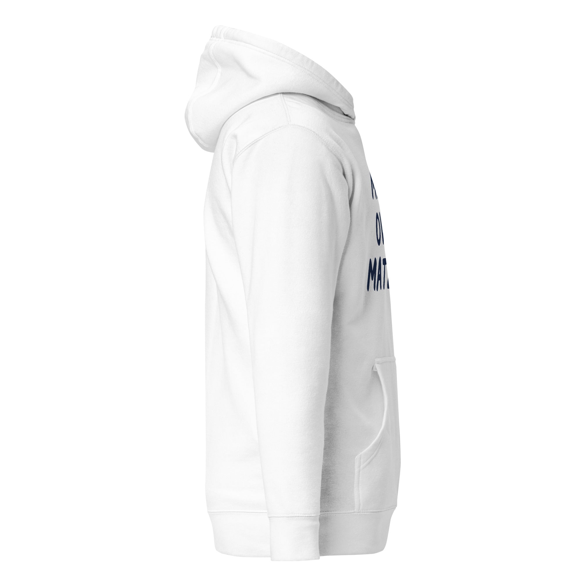 GTG Mind Over Matzah hoodie with screen print, detail view 9